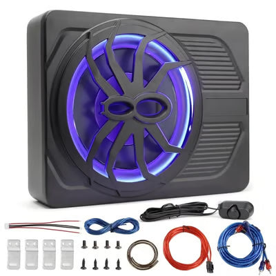BassForge – Slim Powered 10-Inch Car Subwoofer