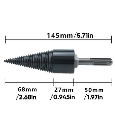 FirewoodPro – Drill-Powered Log Splitter Bit