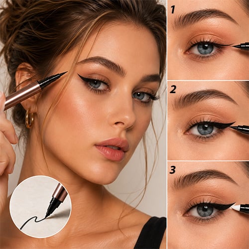 LineAura – Dual-Tip Precision Liquid Eyeliner