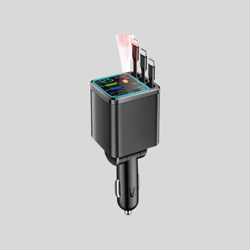 ChargeFlow Pro | 7-in-1 Retractable Car Power Hub
