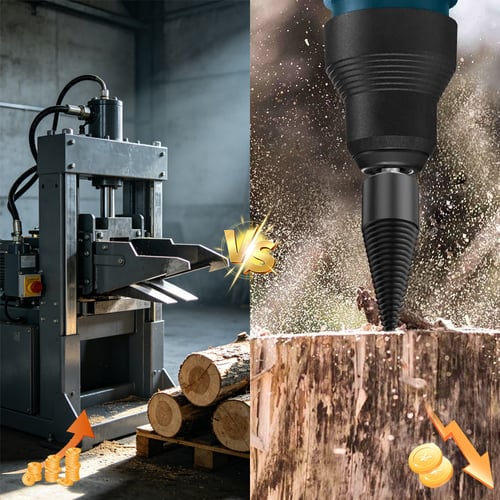 FirewoodPro – Drill-Powered Log Splitter Bit