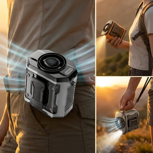 BreezeForce – Premium Hands-Free Outdoor Cooling Waist Fan