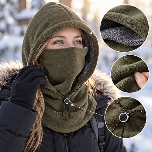 NorthVeil – Double-Layer Fleece Winter Hood