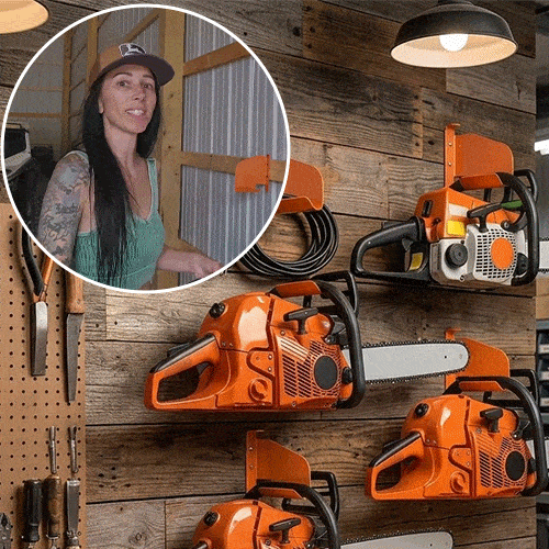 WorkshopLock – Chainsaw Wall Storage Bracket