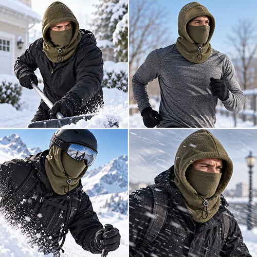 NorthVeil – Double-Layer Fleece Winter Hood