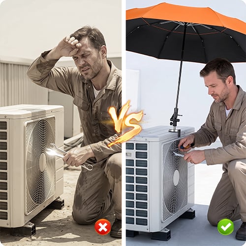ShadeForce – Adjustable Magnetic Work Umbrella