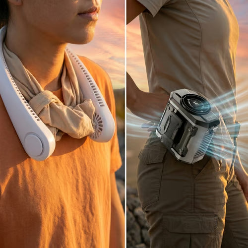 BreezeForce – Premium Hands-Free Outdoor Cooling Waist Fan