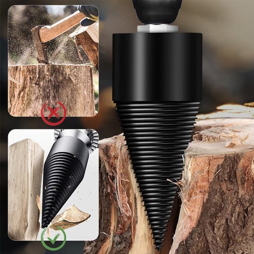 FirewoodPro – Drill-Powered Log Splitter Bit