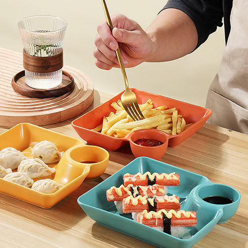 ServeLuxe – Smart Divided Dumpling Plate