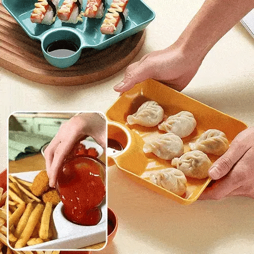 ServeLuxe – Smart Divided Dumpling Plate