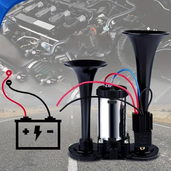 600DB Dual-Tone Metal Car Horn - Image 4