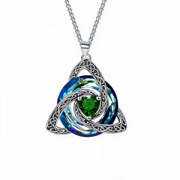 CeltaraBloom – 12-Month Celtic Birthstone Necklace