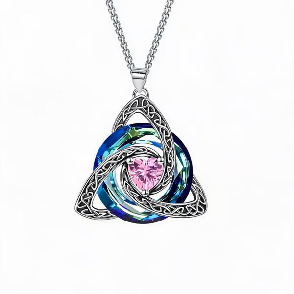 CeltaraBloom – 12-Month Celtic Birthstone Necklace