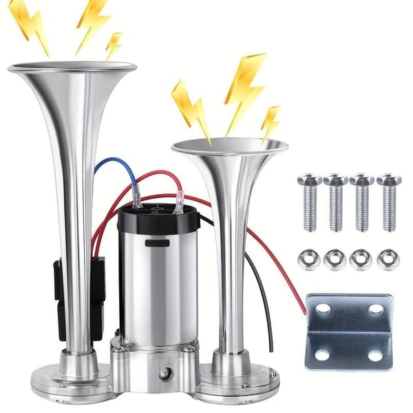 600DB Dual-Tone Metal Car Horn - Image 12