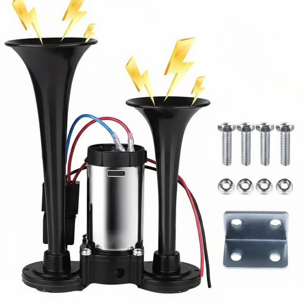 600DB Dual-Tone Metal Car Horn - Image 13