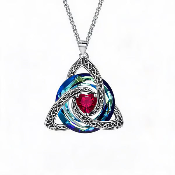 CeltaraBloom – 12-Month Celtic Birthstone Necklace