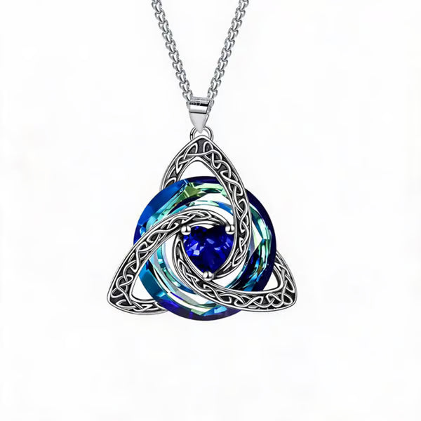 CeltaraBloom – 12-Month Celtic Birthstone Necklace