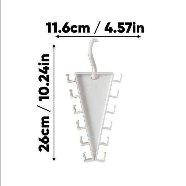 SpinLuxe – 12-Hook Rotating V-Shaped Accessory Organizer