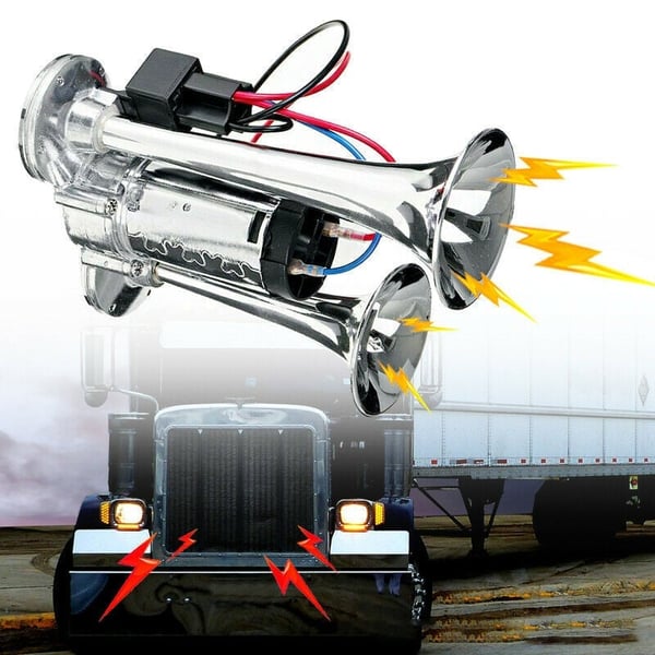 600DB Dual-Tone Metal Car Horn - Image 1
