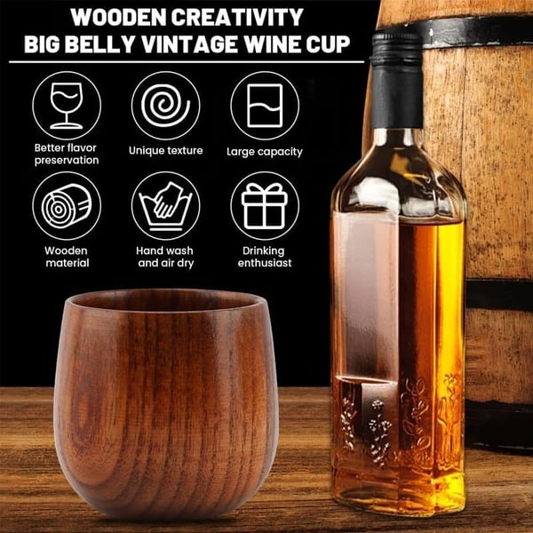 Charred Jujube Wood Cups