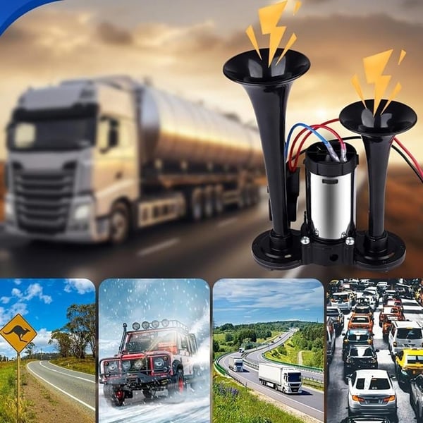 600DB Dual-Tone Metal Car Horn - Image 3