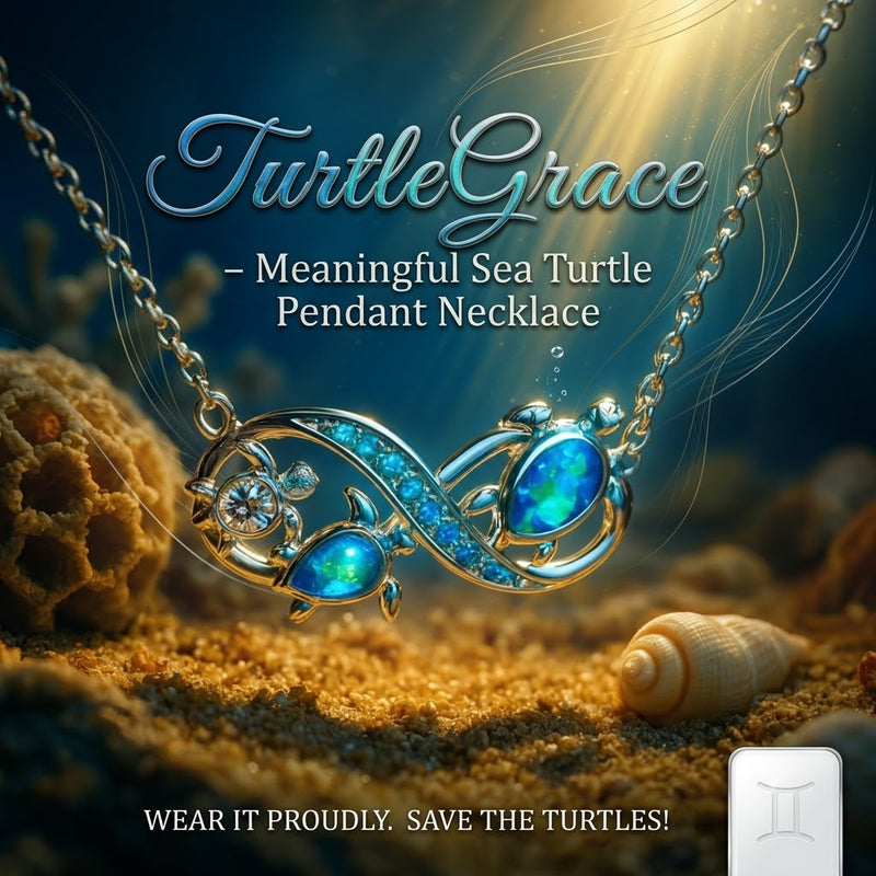 TurtleGrace – Meaningful Sea Turtle Pendant Necklace